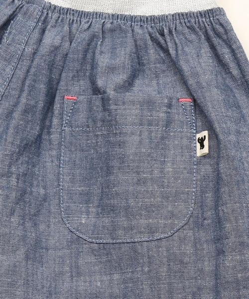 coen(コーエン)の「【coen キッズ / ジュニア】ダンガリーフレアキュロット(100~150cm)(その他パンツ・キッズ・チェック/ライトブルー・100/110/120/130/140/150)」の5枚目の写真