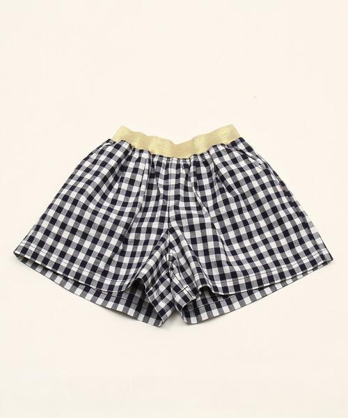 coen(コーエン)の「【coen キッズ / ジュニア】ダンガリーフレアキュロット(100~150cm)(その他パンツ・キッズ・チェック/ライトブルー・100/110/120/130/140/150)」の12枚目の写真