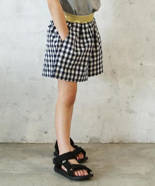 coen(コーエン)の「【coen キッズ / ジュニア】ダンガリーフレアキュロット(100~150cm)(その他パンツ・キッズ・チェック/ライトブルー・100/110/120/130/140/150)」の20枚目の写真