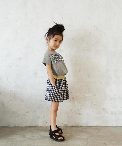 coen(コーエン)の「【coen キッズ / ジュニア】ダンガリーフレアキュロット(100~150cm)(その他パンツ・キッズ・チェック/ライトブルー・100/110/120/130/140/150)」の21枚目の写真