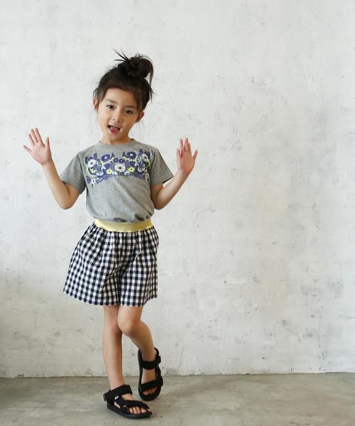 coen(コーエン)の「【coen キッズ / ジュニア】ダンガリーフレアキュロット(100~150cm)(その他パンツ・キッズ・チェック/ライトブルー・100/110/120/130/140/150)」の22枚目の写真