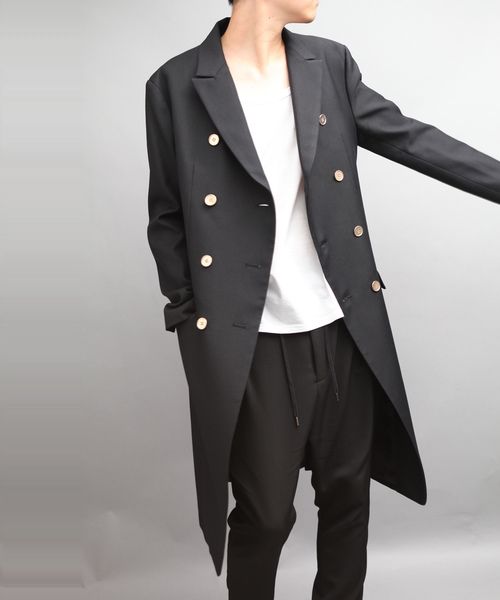 ato（アトウ）の「CHAMBRAY GABERDINE 8BW COAT（チェスターコート