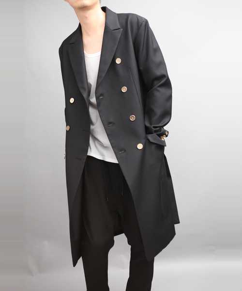ato（アトウ）の「CHAMBRAY GABERDINE 8BW COAT（チェスターコート