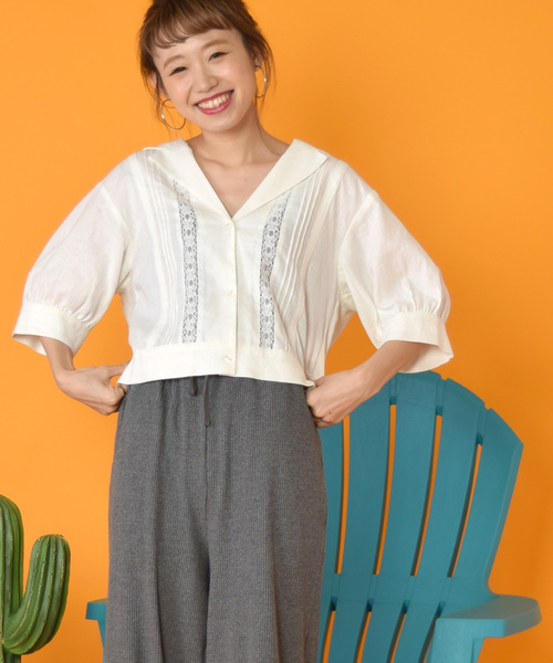 w closet（ダブルクローゼット）の「スリット入りワイドパンツ_（その他パンツ・レディース・アイボリー/グレー/スミクロ・FREE）」の15枚目の写真