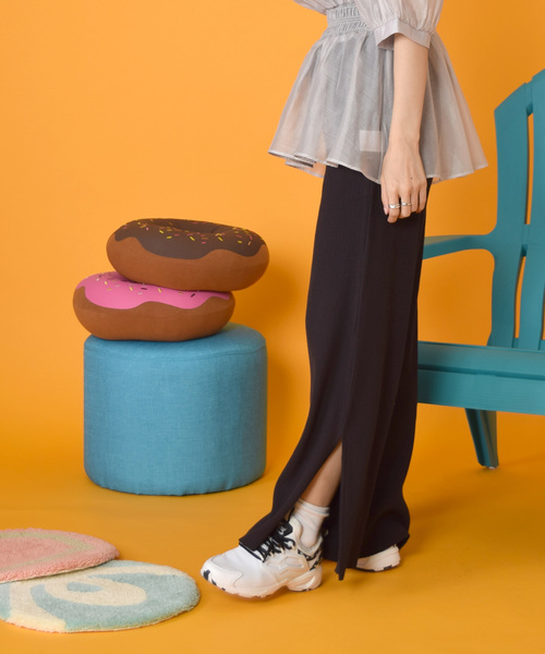 w closet（ダブルクローゼット）の「スリット入りワイドパンツ_（その他パンツ・レディース・アイボリー/グレー/スミクロ・FREE）」の20枚目の写真