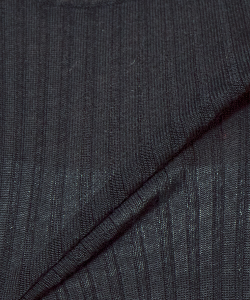 Abahouse Devinette（ドゥヴィネット）の「SUPER120sタートルハイゲージリブニット（ニット/セーター・レディース・ホワイト/ライトグレー/ブラック/ベージュ/ネイビー/ブルー/ブルー系その他・フリー）」の15枚目の写真