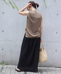 【美品】ドゥーズィエムクラス　ニット　トップス　セーターリネンハイネックニット Deuxieme Classe ニット セーター *Lily Linen アゼプルオーバー