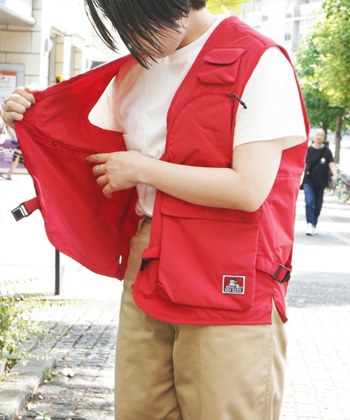 BEN DAVIS ORIGINALS(ベンデイビスオリジナルス)の「BEN DAVIS MULTI FUNCTION FISHING VEST/ベンデイビス フィッシングベスト(ベスト・メンズ・ベージュ/ネイビー/レッド/イエロー/ブラック・FREE)」の20枚目の写真