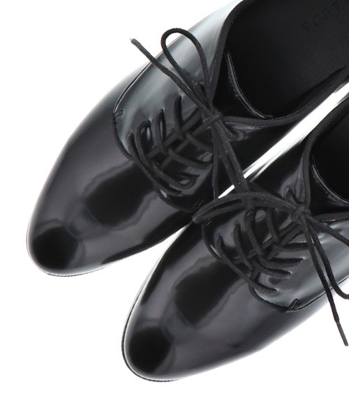 RANDA(ランダ)の「ラウンドトゥレースアップヒールシューズ(ドレスシューズ・レディース・ブラック/ブラウン・M/L/LL/S)」の4枚目の写真
