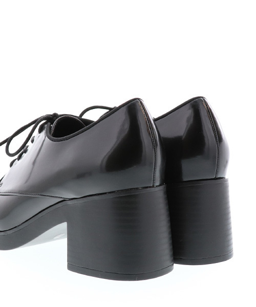 RANDA(ランダ)の「ラウンドトゥレースアップヒールシューズ(ドレスシューズ・レディース・ブラック/ブラウン・M/L/LL/S)」の5枚目の写真