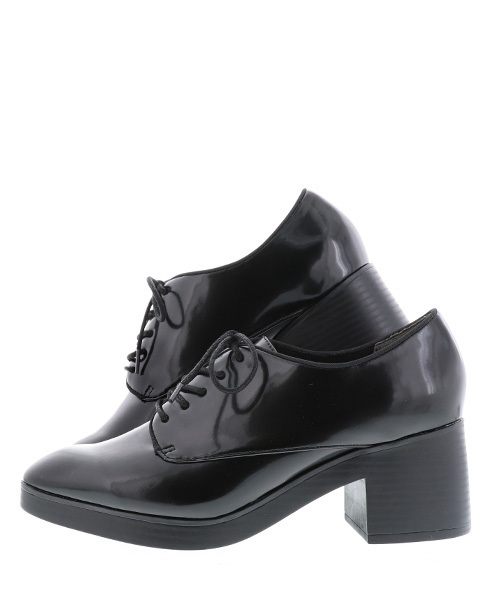 RANDA(ランダ)の「ラウンドトゥレースアップヒールシューズ(ドレスシューズ・レディース・ブラック/ブラウン・M/L/LL/S)」の7枚目の写真