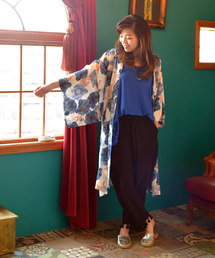 チャイハネ | 【チャイハネ】ヴィンテージフラワープリント着物袖カーディガン(カーディガン/ボレロ)