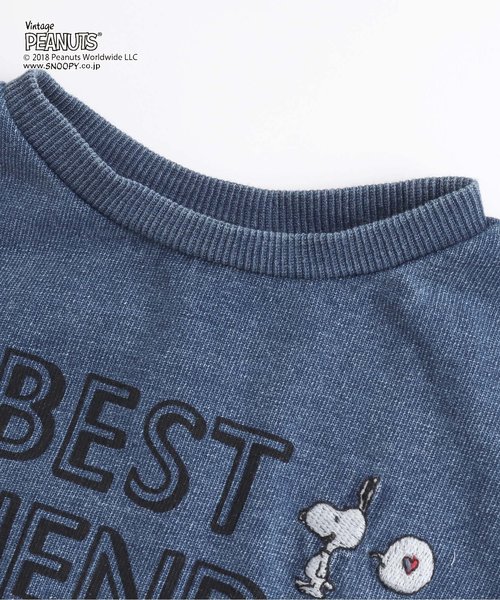 PEANUTS（ピーナッツ）の「PEANUTSコラボワンピース（ワンピース・キッズ・インディゴブルー/キャメル・90/100/110/120/80/130/140）」の9枚目の写真