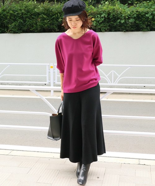 IENA（イエナ）の「ニットキュロット◆（その他パンツ・レディース・ブラック・FREE）」の8枚目の写真