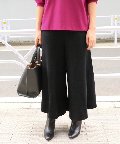 IENA（イエナ）の「ニットキュロット◆（その他パンツ・レディース・ブラック・FREE）」の12枚目の写真