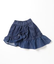 RUGGEDWORKS(ラゲッドワークス)の【ママとお揃い】デニムラッフルロングスカート(デニムスカート)