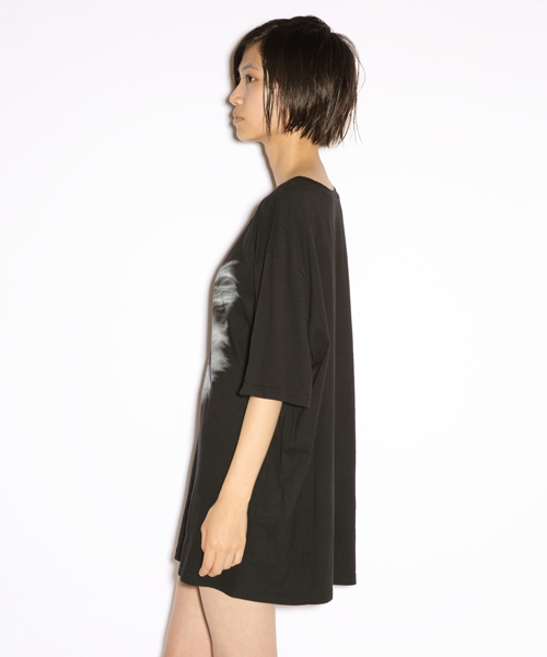 i（アイ）の「ハク顔PT/T（Tシャツ/カットソー・レディース・ホワイト/ブラック/グレー・ﾌﾘ-）」の8枚目の写真