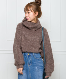 SpRay | オフタートルボリューム袖(ニット/セーター)