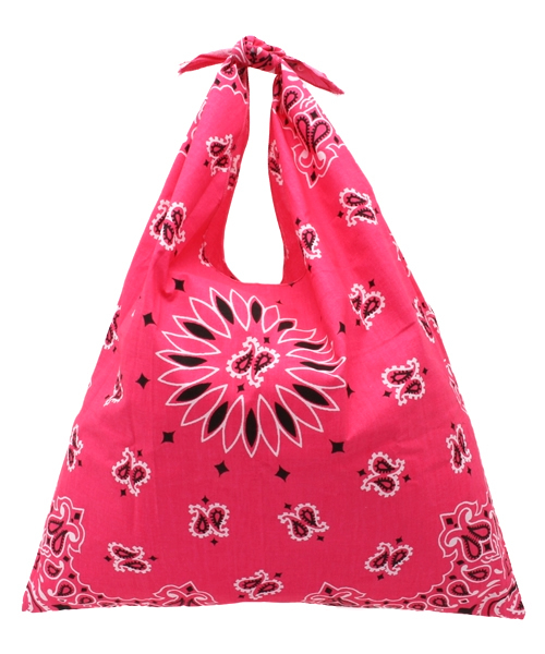 BEAMS BOY（ビームスボーイ）の「CAROLINA / バンダナ トート（トートバッグ・レディース・レッド/ネイビー/ブラック/レッド系その他/ミント・ONE SIZE）」の5枚目の写真