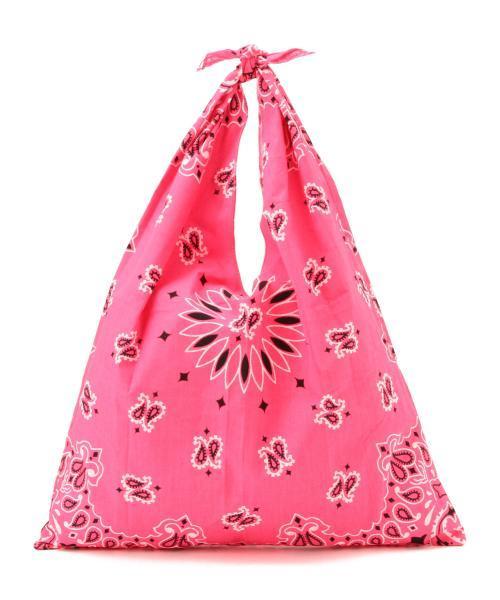 BEAMS BOY（ビームスボーイ）の「CAROLINA / バンダナ トート（トートバッグ・レディース・レッド/ネイビー/ブラック/レッド系その他/ミント・ONE SIZE）」の11枚目の写真