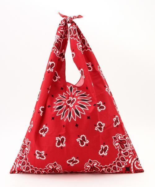 BEAMS BOY（ビームスボーイ）の「CAROLINA / バンダナ トート（トートバッグ・レディース・レッド/ネイビー/ブラック/レッド系その他/ミント・ONE SIZE）」の9枚目の写真