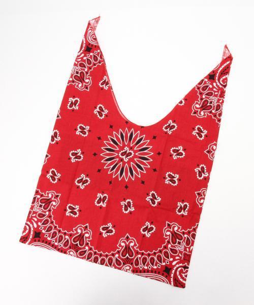 BEAMS BOY（ビームスボーイ）の「CAROLINA / バンダナ トート（トートバッグ・レディース・レッド/ネイビー/ブラック/レッド系その他/ミント・ONE SIZE）」の8枚目の写真