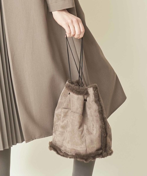 Kelen(ケレン)の「「KELEN / ケレン」リバーシブルムートンバッグ"Nador"(エコバッグ/サブバッグ・レディース・ブラウン/キャメル/グレー/ホワイト・FREE)」の9枚目の写真
