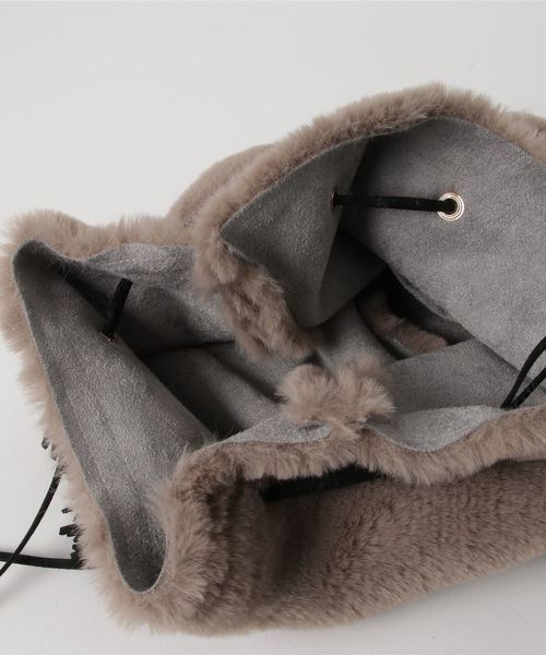Kelen(ケレン)の「「KELEN / ケレン」リバーシブルムートンバッグ"Nador"(エコバッグ/サブバッグ・レディース・ブラウン/キャメル/グレー/ホワイト・FREE)」の6枚目の写真