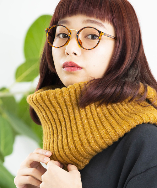 WEGO（ウィゴー）の「WEGO/リブスヌード（ネックウォーマー/スヌード・メンズ・ワイン/マスタード/ネイビー/パープル/グレー/ブラック・FREE）」の6枚目の写真