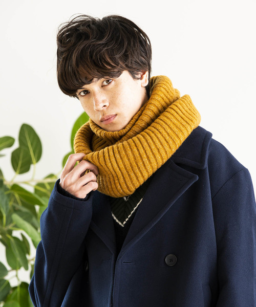 WEGO（ウィゴー）の「WEGO/リブスヌード（ネックウォーマー/スヌード・メンズ・ワイン/マスタード/ネイビー/パープル/グレー/ブラック・FREE）」の16枚目の写真