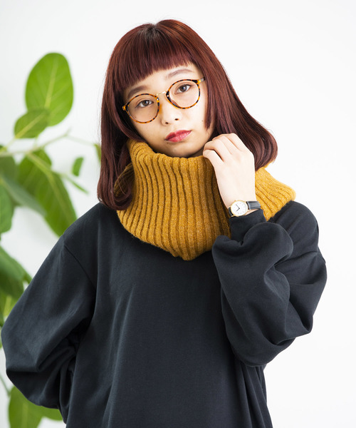 WEGO（ウィゴー）の「WEGO/リブスヌード（ネックウォーマー/スヌード・メンズ・ワイン/マスタード/ネイビー/パープル/グレー/ブラック・FREE）」の22枚目の写真