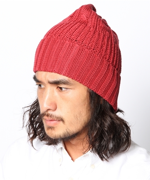 CIAOPANIC（チャオパニック）の「【Ciaopanic】ケーブルMESHニット（ニットキャップ/ビーニー・レディース・ブラウン/グレー/ネイビー/ブラック/ワインレッド・FREE）」の13枚目の写真