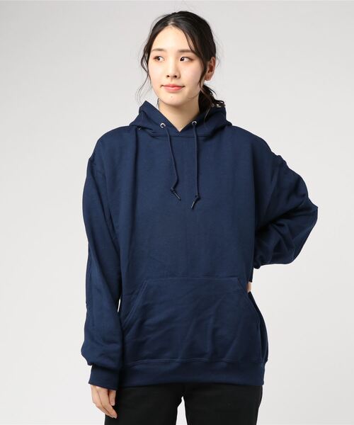 JERZEES(ジャージーズ)の「【Ir】【JERZEES】裏起毛プルパーカー(パーカー・レディース・ホワイト/ブラック/杢グレー/ネイビー/パープル/オレンジ/ベージュ/オリーブ/サックスブルー・MEDIUM/LARGE/SMALL/X-LARGE)」の6枚目の写真