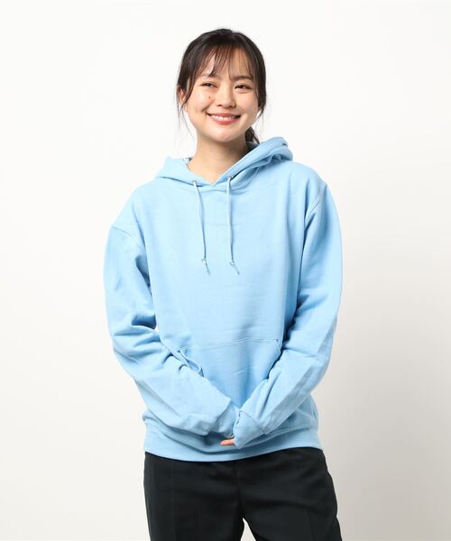 JERZEES(ジャージーズ)の「【Ir】【JERZEES】裏起毛プルパーカー(パーカー・レディース・ホワイト/ブラック/杢グレー/ネイビー/パープル/オレンジ/ベージュ/オリーブ/サックスブルー・MEDIUM/LARGE/SMALL/X-LARGE)」の7枚目の写真