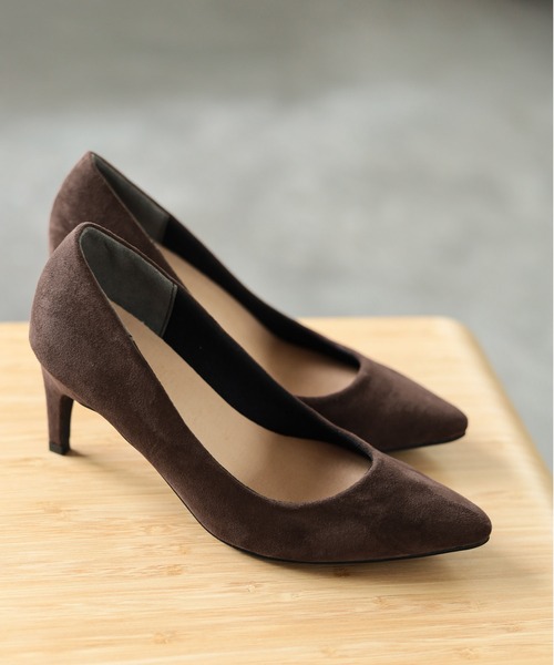 SESTO(セスト)の「削れにくいかかとゴム使用!走れる!7cmストレートヒールパンプス※(パンプス)」|ダークブラウン