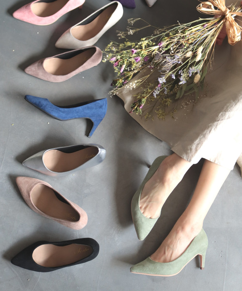 SESTO(セスト)の「削れにくいかかとゴム使用!走れる!7cmストレートヒールパンプス※(パンプス)」|ミント