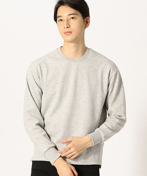 COMME CA ISM(コムサイズム)の「【ダンボールニット×ポリエステル】 カットソー(Tシャツ/カットソー・メンズ・ブラック/ネイビー/グレー/グリーン・MEDIUM/LARGE/X-LARGE)」の3枚目の写真
