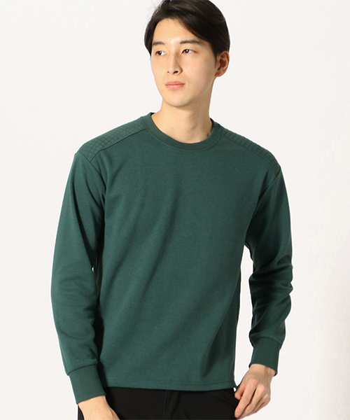 COMME CA ISM(コムサイズム)の「【ダンボールニット×ポリエステル】 カットソー(Tシャツ/カットソー・メンズ・ブラック/ネイビー/グレー/グリーン・MEDIUM/LARGE/X-LARGE)」の5枚目の写真