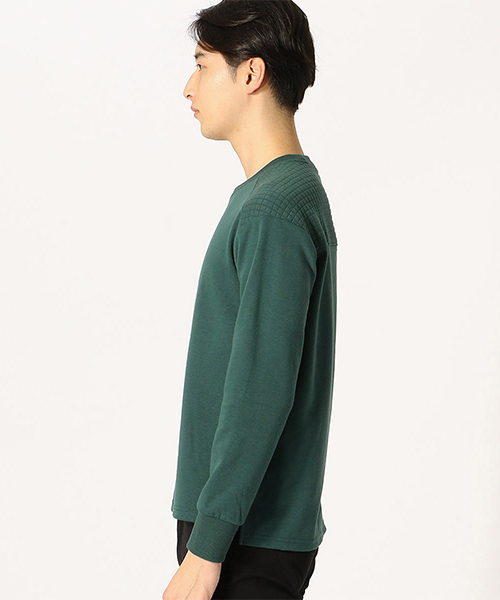 COMME CA ISM(コムサイズム)の「【ダンボールニット×ポリエステル】 カットソー(Tシャツ/カットソー・メンズ・ブラック/ネイビー/グレー/グリーン・MEDIUM/LARGE/X-LARGE)」の6枚目の写真