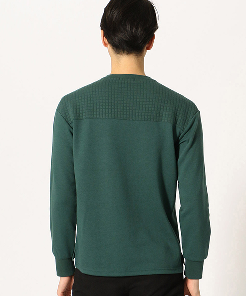 COMME CA ISM(コムサイズム)の「【ダンボールニット×ポリエステル】 カットソー(Tシャツ/カットソー・メンズ・ブラック/ネイビー/グレー/グリーン・MEDIUM/LARGE/X-LARGE)」の7枚目の写真