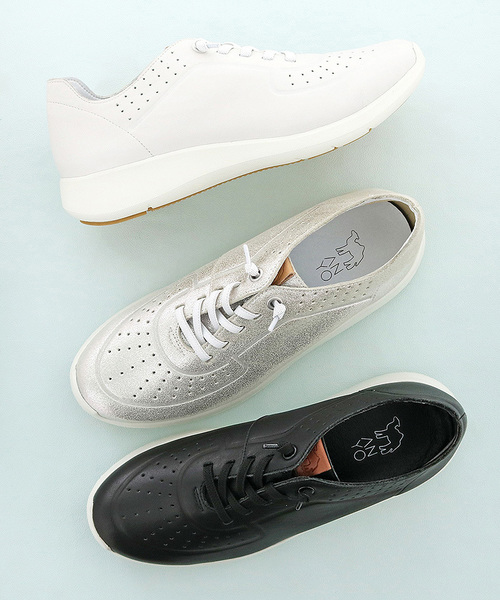 ANYO（エーエヌワイオー）の「〈ANYO (エーエヌワイオー)〉　ソフトレザースニーカー（スニーカー・レディース・ホワイト/ブラック/シルバー/ワインレッド・22.5cm/23.5cm/24.5cm/23.0cm/24.0cm）」の8枚目の写真