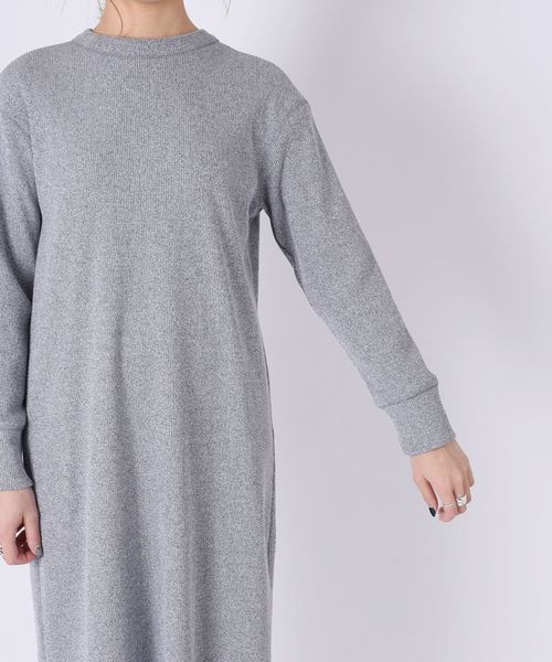 SHIPS(シップス)の「ジャージーテレコスナップ2WAYワンピース◇(ワンピース・レディース・ブラック/ネイビー/オフホワイト・ONE SIZE)」の6枚目の写真