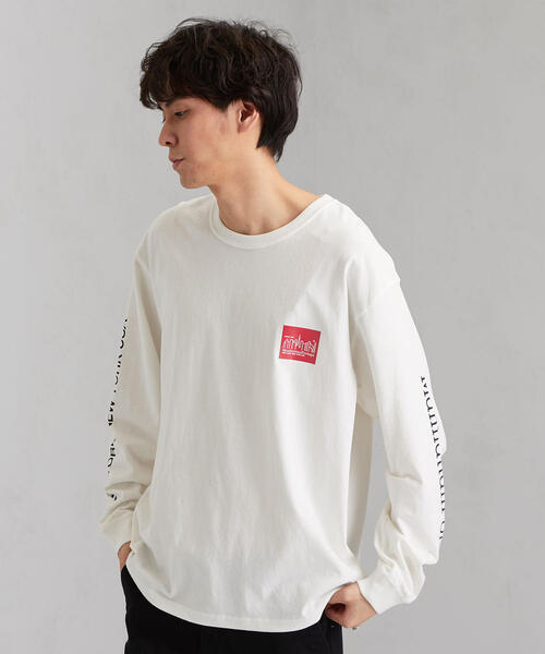 Manhattan Portage（マンハッタンポーテージ）の「［マンハッタンポーテージ］SC Manhattan Portage USAｺｯﾄﾝ PRT カットソー ◆（Tシャツ/カットソー・メンズ・ホワイト/レッド/ブラック・SMALL/MEDIUM/LARGE）」の2枚目の写真