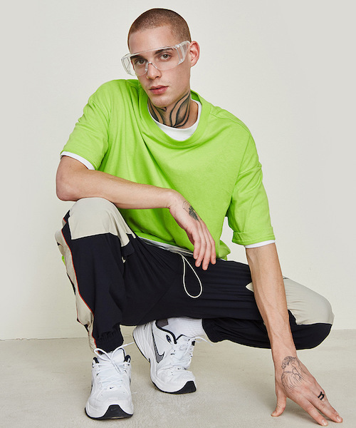 MYE-DO'（マイ・ドゥ）の「6.5オンス ドライ コットンタッチ Tシャツ（Tシャツ/カットソー・メンズ・ホワイト/レッド/ピンク/ターコイズブルー/ライム/イエロー/オレンジ/バーガンディー/コバルトブルー/アクア/ネイビー・XX-LARGE）」の14枚目の写真