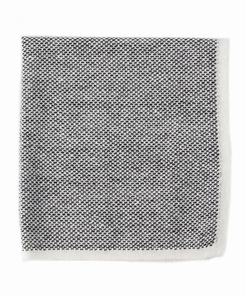 EDIFICE(エディフィス)の「MUNGAI / ムンガイ ウールリネン ニットチーフ(ネクタイ・メンズ・ブラック/ベージュ/ネイビー・FREE)」の1枚目の写真