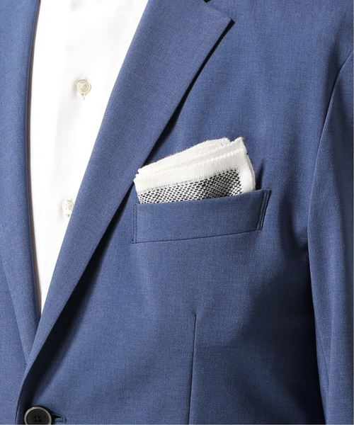 EDIFICE(エディフィス)の「MUNGAI / ムンガイ ウールリネン ニットチーフ(ネクタイ・メンズ・ブラック/ベージュ/ネイビー・FREE)」の4枚目の写真