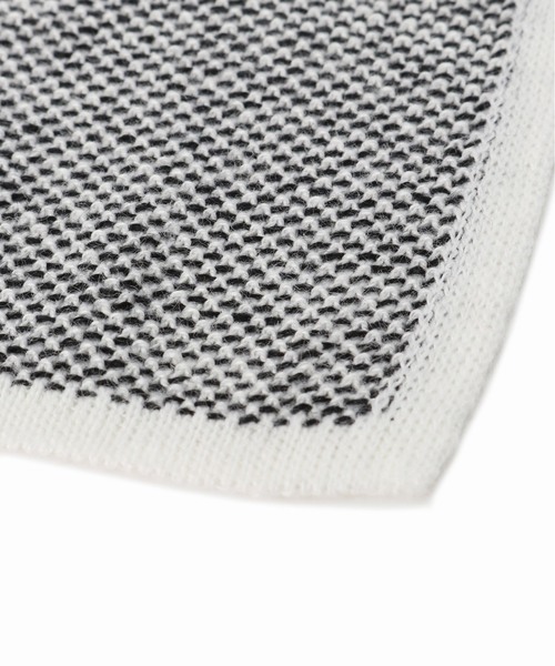 EDIFICE(エディフィス)の「MUNGAI / ムンガイ ウールリネン ニットチーフ(ネクタイ・メンズ・ブラック/ベージュ/ネイビー・FREE)」の6枚目の写真