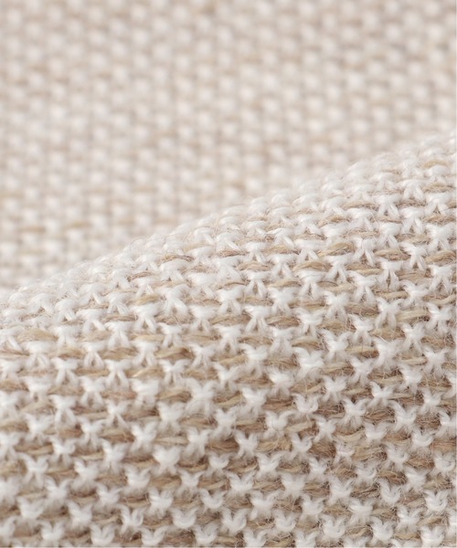 EDIFICE(エディフィス)の「MUNGAI / ムンガイ ウールリネン ニットチーフ(ネクタイ・メンズ・ブラック/ベージュ/ネイビー・FREE)」の8枚目の写真