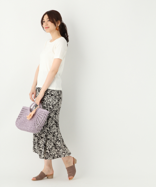 GLOBAL WORK(グローバルワーク)の「リブクルーヘンリープルオーバー/839928(Tシャツ/カットソー・レディース・ネイビー/ホワイト/ワインレッド/オレンジ系その他・LARGE/MEDIUM)」の5枚目の写真