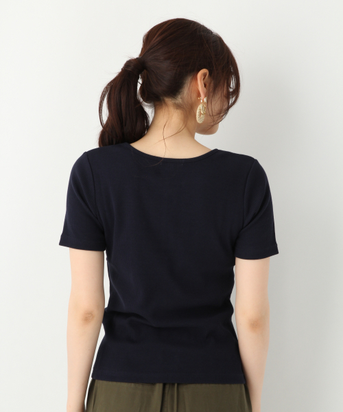 GLOBAL WORK(グローバルワーク)の「リブクルーヘンリープルオーバー/839928(Tシャツ/カットソー・レディース・ネイビー/ホワイト/ワインレッド/オレンジ系その他・LARGE/MEDIUM)」の10枚目の写真